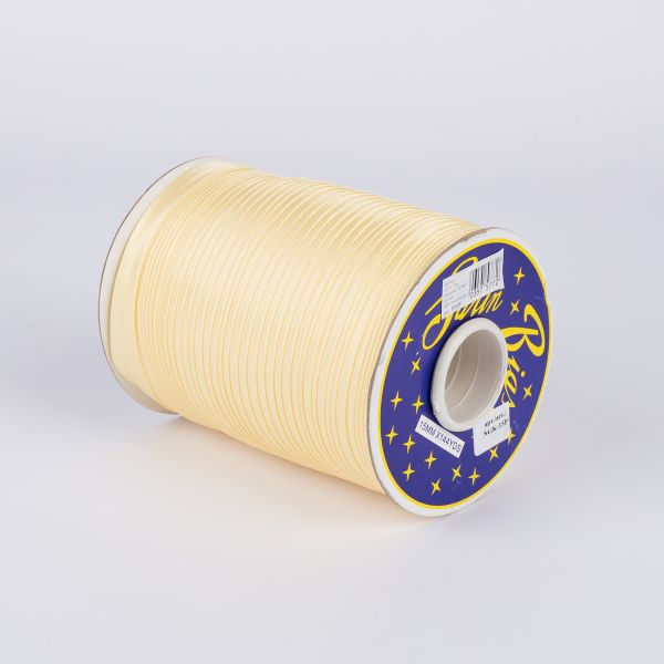 Косая бейка атласная 15 мм / 132±1 метра, В008 бежевый, NGK-15P