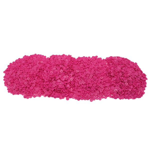 Кнопка рубашечная фигурная Сердце 12,5/10мм пластик (≈1000 шт) New Star (580 маджента)