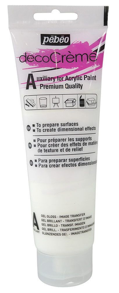 Гель декоративный глянцевый decoCreme 120 мл, Pebeo