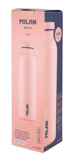 Бутылка металлическая для напитков 591 мл, розовый, Milan 643020P