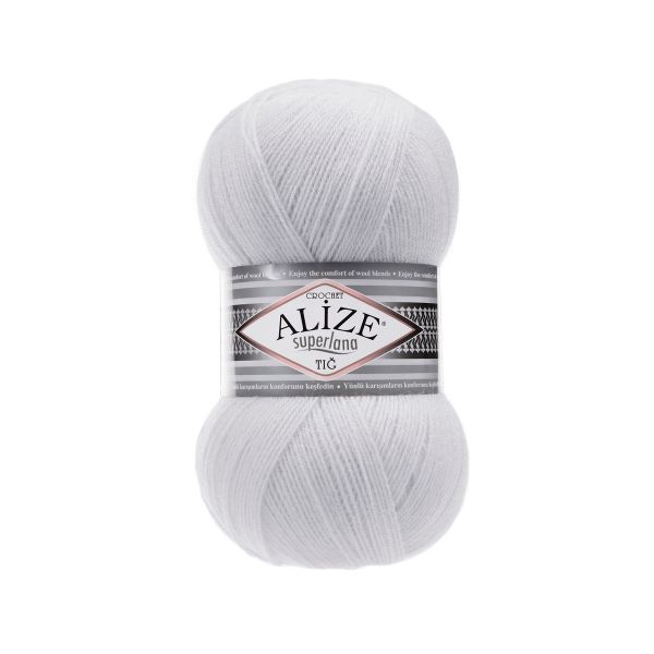 Пряжа Alize (Ализе) Superlana TIG / уп.5 мот. по 100 г, 570м, 698 лунный камень A