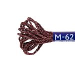 Мулине Gamma металлик NM 12 мотков по 6 метров, M-62 красный/серебристый, Gamma MOULINE