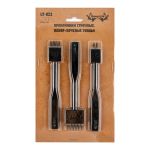 Пробойники для кожи строчные, набор (круглые зубцы), круглые 1 мм; шаг 4 мм, Промысел, LT-023