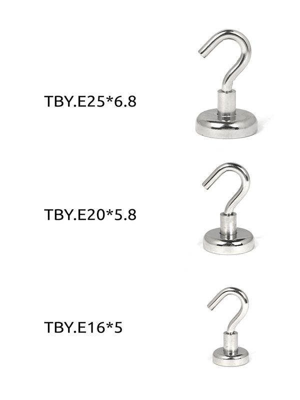 Крючок на неодимовом магните E20, 4 шт