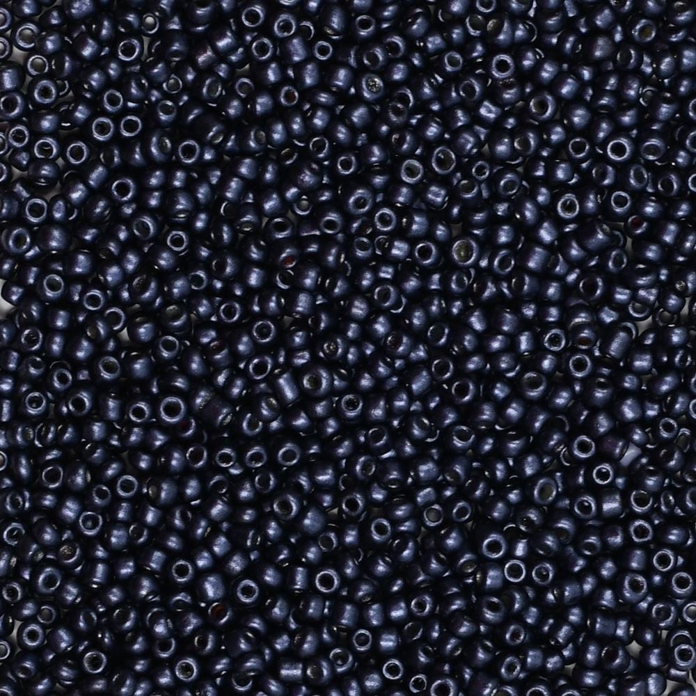 Бисер Astra&amp;Craft 11/0 (2.1 мм), 200 г (10х20 г), цв. 921 синий/непрозрачный, матовый