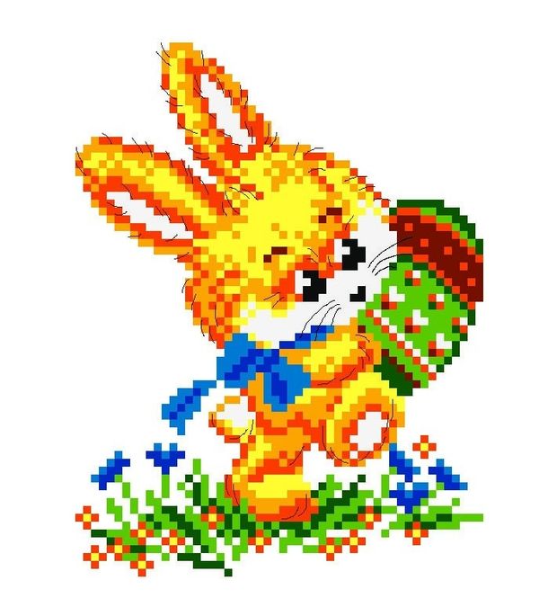 Набор для вышивания нитками Матренин Посад, Зайка