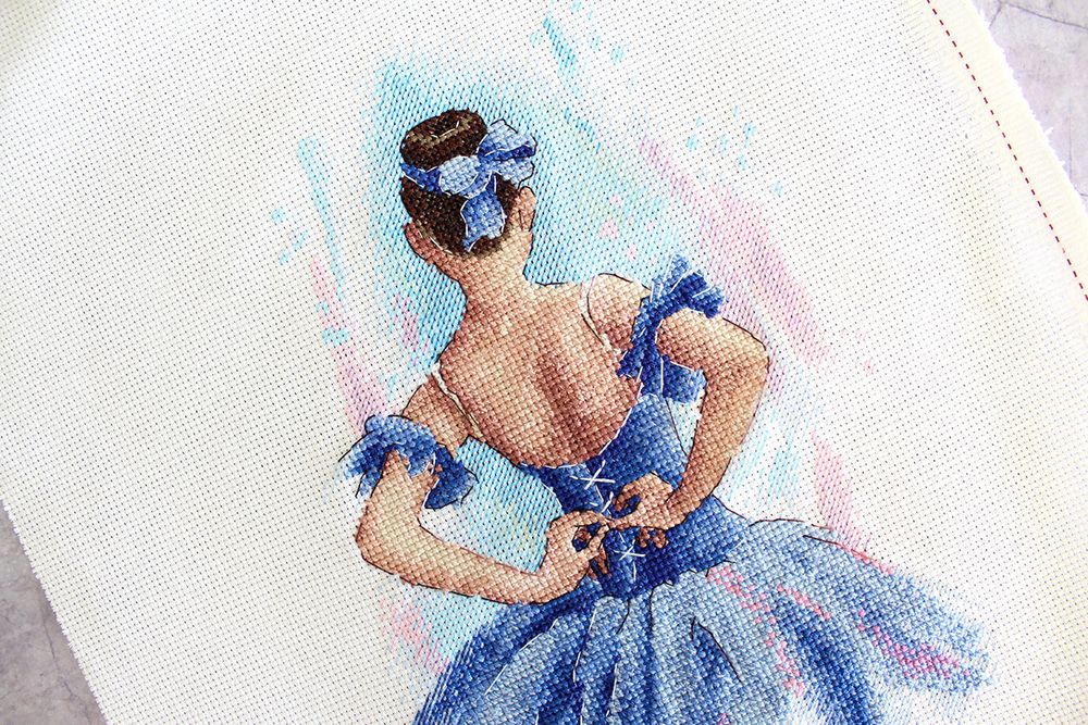 Набор для вышивания нитками МП Студия, За кулисами, 26х18 см