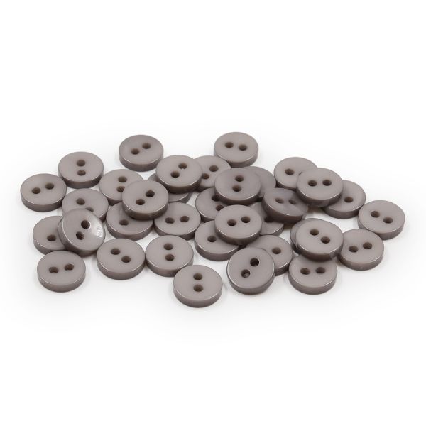 Пуговицы 2 прокола 14L, 9 мм, (Gray (серый)), NE74, 144 шт