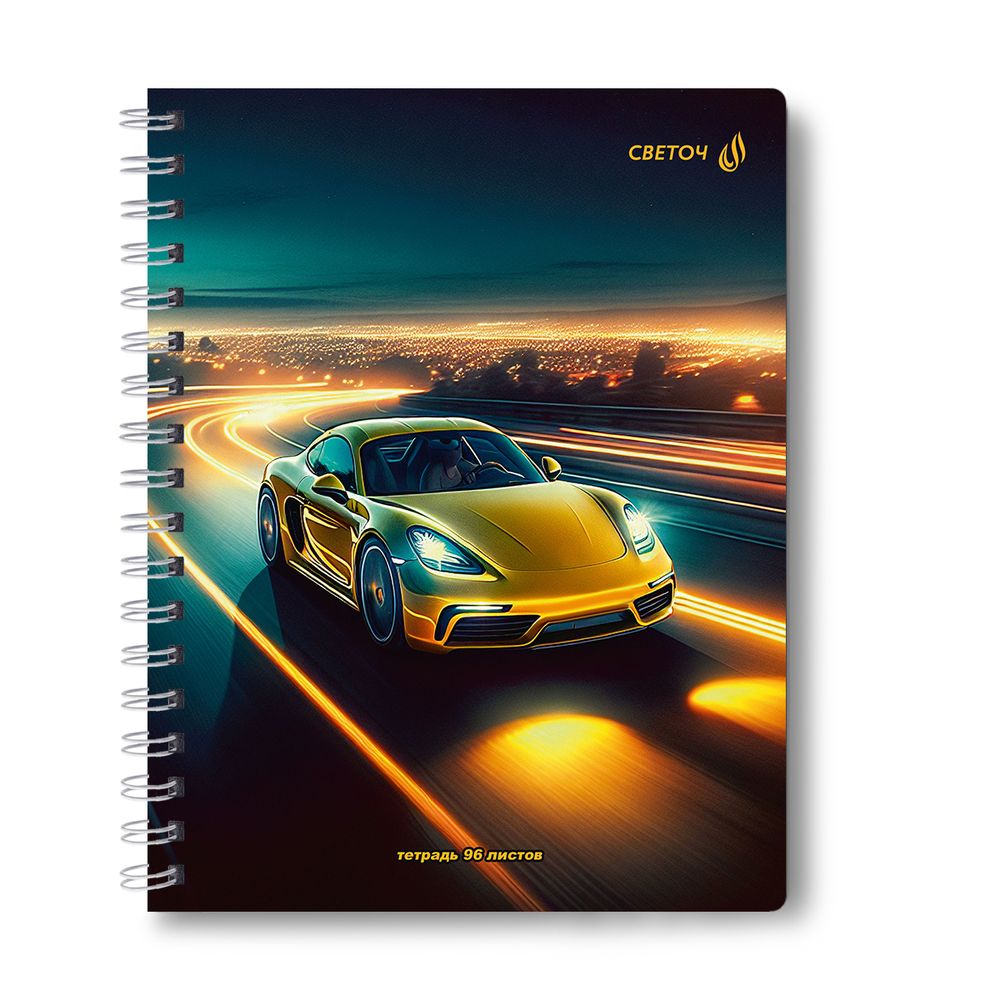 Тетрадь ученическая общая, A5 96 л. на гребне 65 г/м², белизна 100 %, 4 шт, клетка, 01201 МИКС - Мир увлечений, Светоч Т115