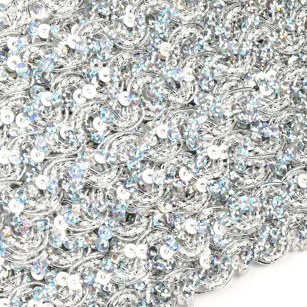 Тесьма отделочная 10 мм, 13-12869 цв.серебро уп.13.71м