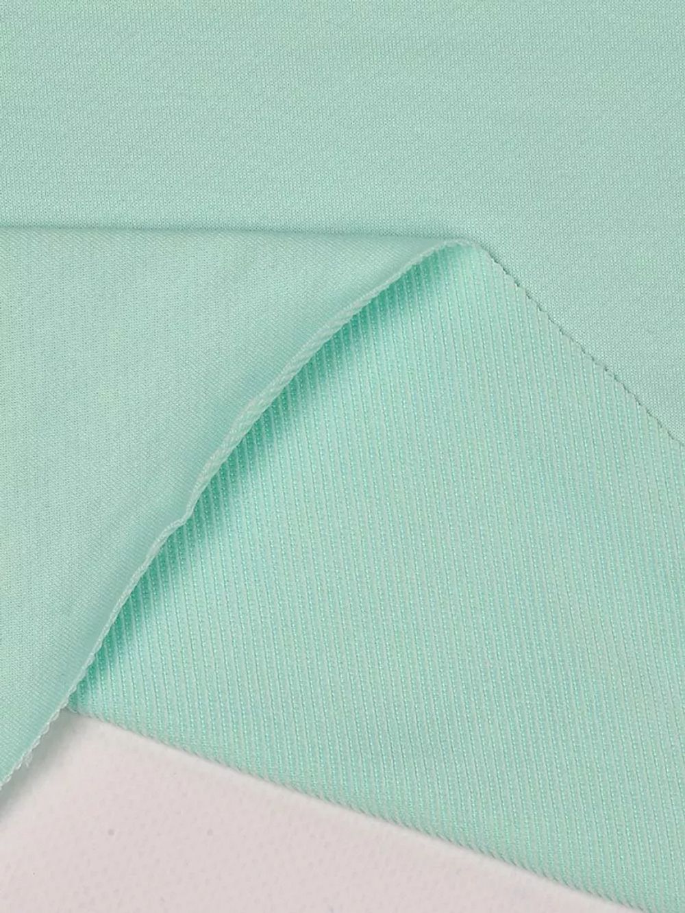 Футер 2-нитка петля поликоттон стрейч 220 г/м², 160 см / 3 метра, ФУТ2Х.TBY.ХЛ-ПЭ.S822.3, цв.S822 мятный