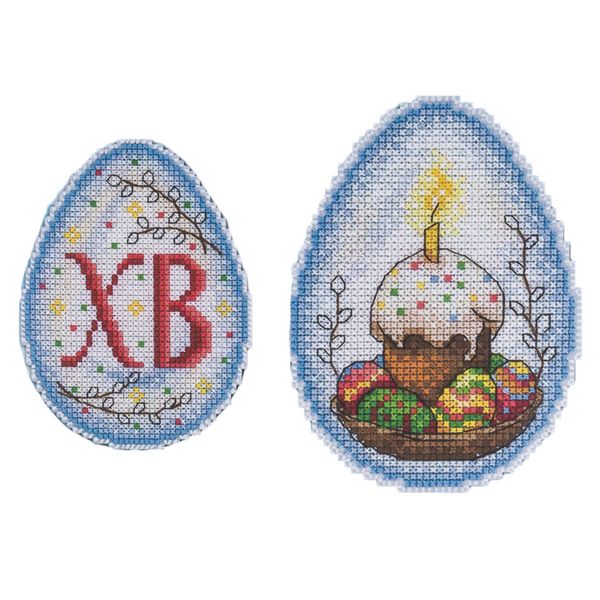 Набор для вышивания на пластиковой канве МП Студия Пасхальное настроение 11х8см, Р-164