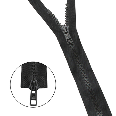 Молния трактор Arta Т6 (6 мм) 2 зам., разъем., 80 см, ОПТ. УП. 25 ШТ., 077 черный