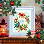 Набор для вышивания нитками Чудесная игла, Время рождества 17х22 см