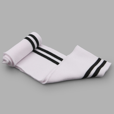 Подвяз (довяз) трикотажный 7.5х80 см, однослойный в полоску, белый/черный