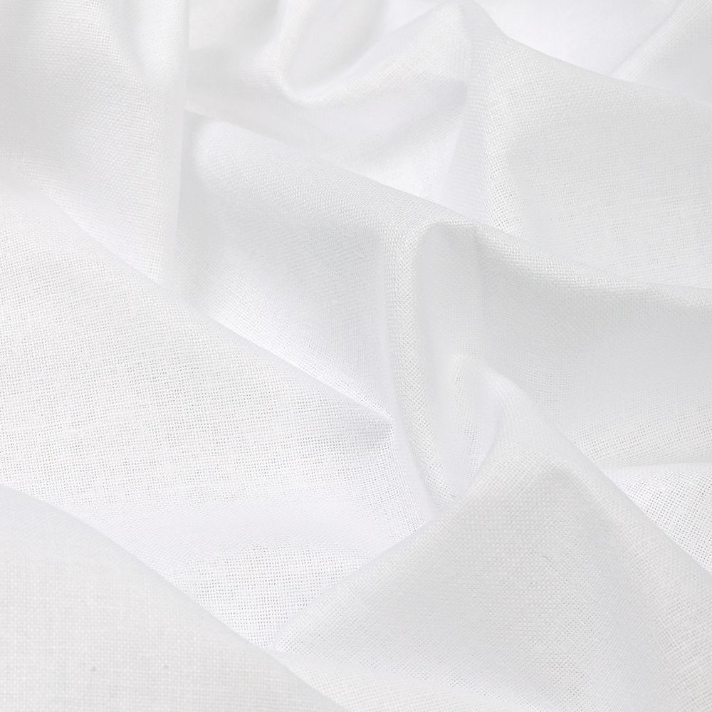 Бязь отбеленная ГОСТ 140 г/м², 150 см / 5 метров, Bz.262В.01, белый