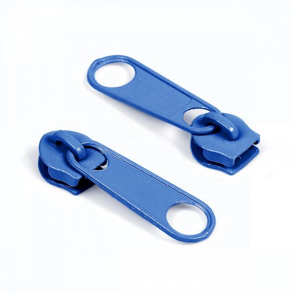 Слайдер (замок) для молнии спираль Т5 (5 мм), галантерейный замок, без стопора, 100 шт, 207 васильковый, Gamma