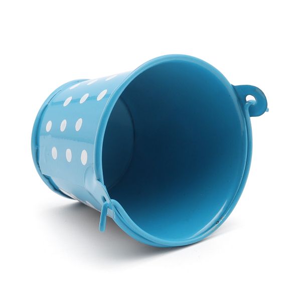 Ведро в горошек 6х5,3см (голубой), AR004-1