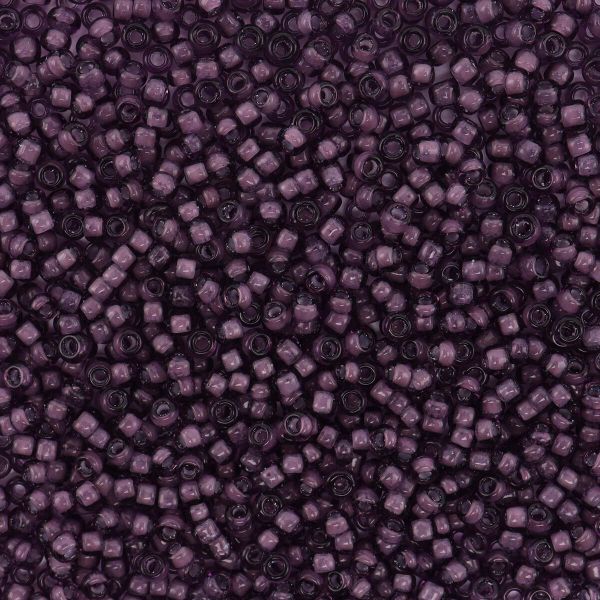 Бисер Astra&Craft 11/0 (2.1 мм), 200 г (10х20 г), цв. 11А-3 фиолетовый/прозрачный с цветным центром