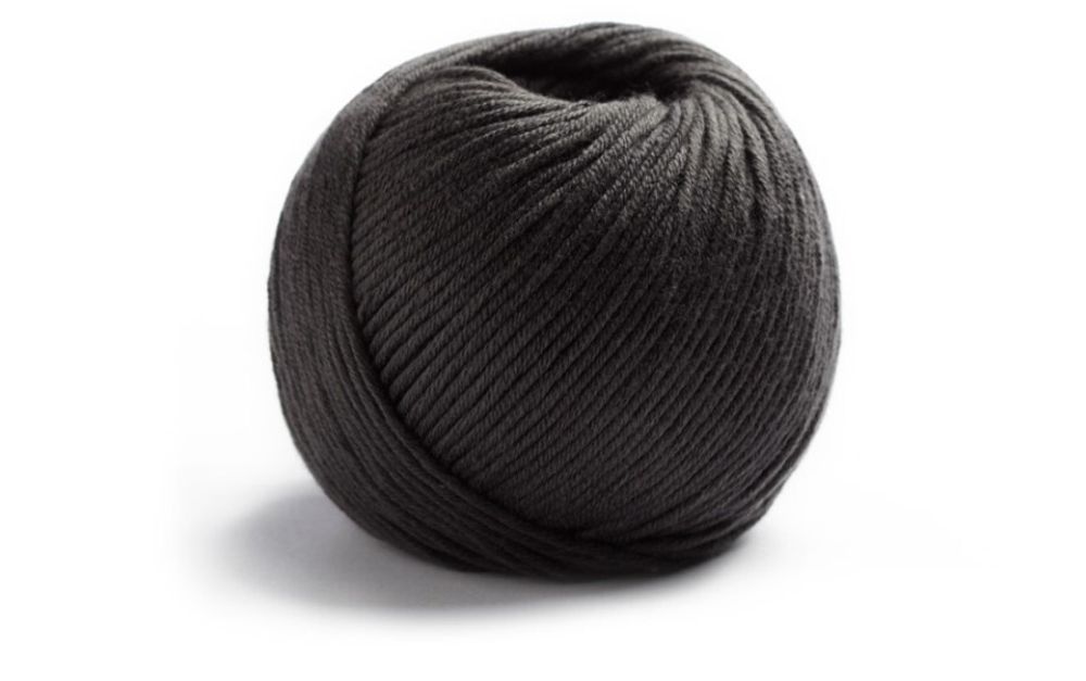 Пряжа Lamana Cosma (Ламана Косма), 50г, 100м, 04, anthrazit, антрацит (черно-серый) /TOS/