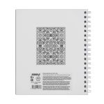 Тетрадь общая с пластиковой обложкой, 500 мкр, тиснение серебряной фольгой, A5+ 96 л. на гребне 65 г/м², белизна 100%, 4 шт, клетка, 000807 Золотая, Светоч ТЕТ96-001