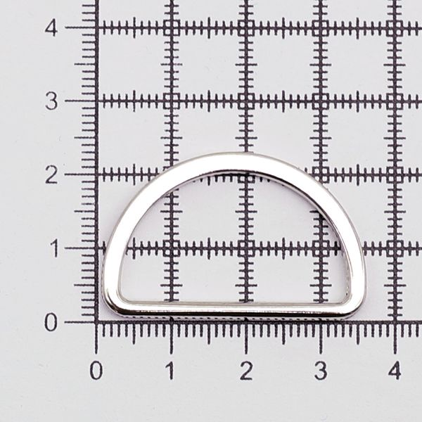 Полукольцо литое металл внутр. 30 мм (внешн. 35х22.5 мм), 50 шт, цв.никель, 819-038