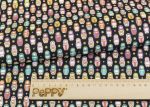 Ткань для пэчворка Peppy Крошки-матрешки, рулон 112 см / 5 метров, КМ-15 черный, Peppy