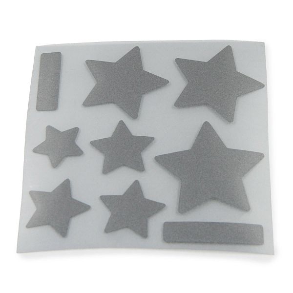 Набор светоотражающих наклеек на одежду Звезды