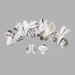 Шапочка для бусин, 10мм 30 шт/упак, Astra&Craft (Серебро), 4AR200