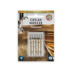 Иглы для швейных машин титаниум 130/705 H, №75-90, 5 игл, 5116000BL 75-90, ORGAN