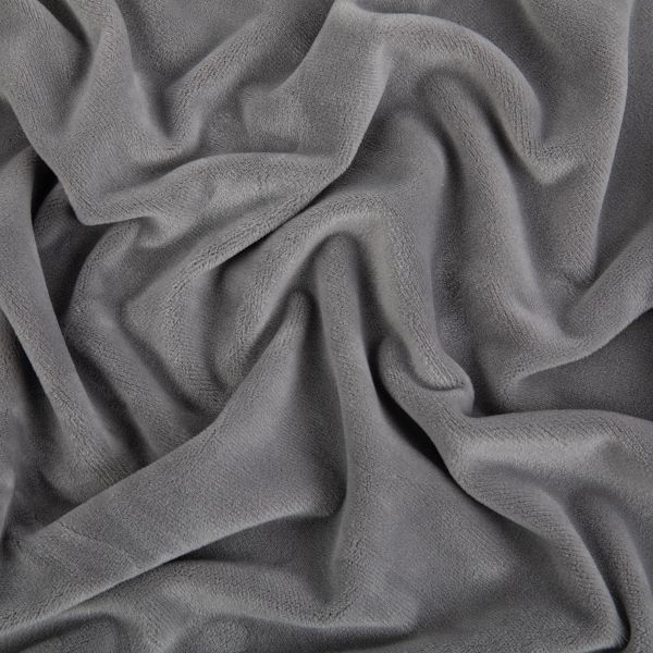 Велюр 240 г/м², 150х185±5 см, серый/grey, Gamma VELRN