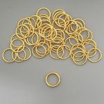 Кольца для бюстгальтера металл ⌀12.0 мм, 50 шт, золото