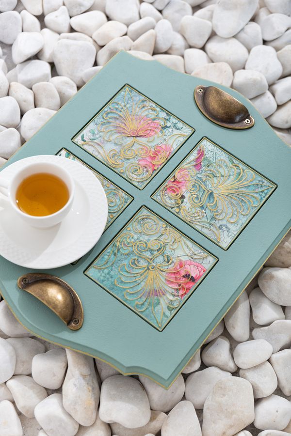 Заготовка из МДФ плитка, 10х10 см, 06, OLIV Love2art