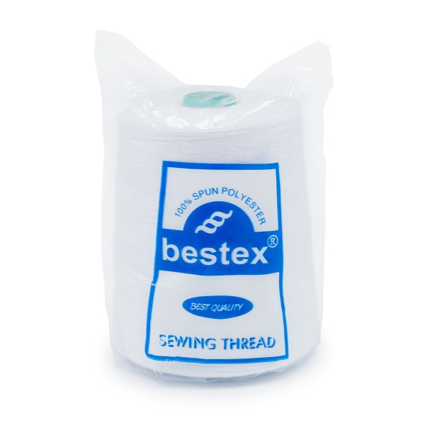 Нитки особо прочные Bestex 20/3, 3000 м, 001 белый