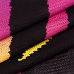 Сетка бельевая эластичная 120 г/м², шир.150 см / 1 метр, T-066, цв.1 цветная полоска /T-066.1.1/