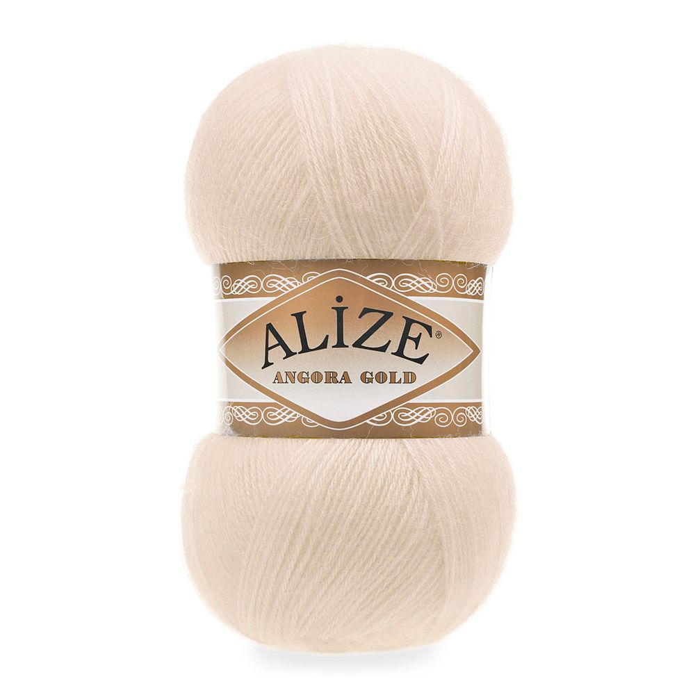 Пряжа Alize (Ализе) Angora Gold / уп.5 мот. по 100 г, 550м, 067 молочно-бежевый