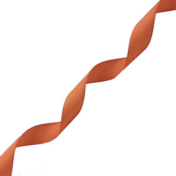 Лента репсовая (в рубчик) 20.0 мм, 046 т.оранжевый, уп.18,28 м