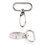 Карабин металл 30.0 мм (49х38 мм), никель, ГУ12849, 4 шт