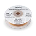 Лента капроновая (органза) 15.0 мм / 22.8±1 метра, 009 рыжий, Blitz OR-15