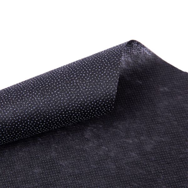 Флизелин клеевой точечный 42.5±2 г/м², (5 шт по 100х50 см), черный, Gamma G-835t