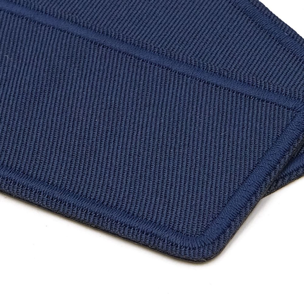 Термоаппликация прямоугольная, джинс, 145х45 мм (индиго (blue3)), LA497, 2 шт