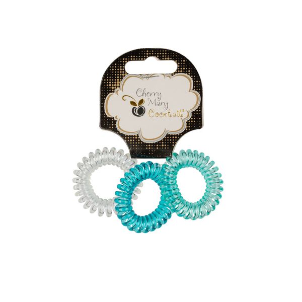 Набор резинок для волос V/R6057, 15 шт (5х3 шт), №01 ассорти, Cherry Mary V/R6057