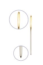 Иглы ручные гобеленовые №13-18, 2 шт, острие закругл, Gamma N-313