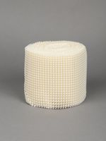 Лента с имитацией жемчуга 120 мм / 9.14 метров, TBYS14, цв.молочный