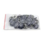 Пуговицы на ножке 28L (18мм), пластик (n.blue (синий/черный никель)), 36 шт, PS39