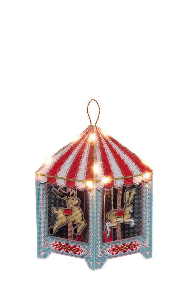 Набор для вышивания нитками Panna, Игрушка. Карусель, 16.5х19 см