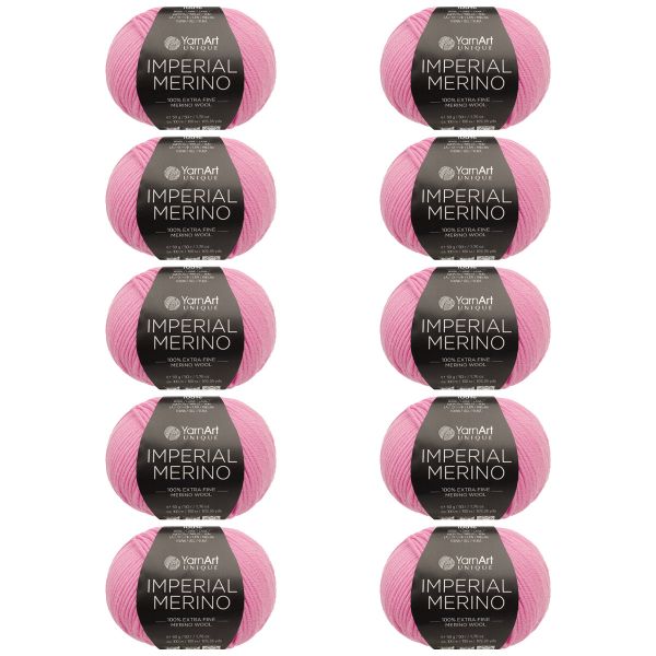 Пряжа YarnArt (ЯрнАрт) Imperial Merino / уп.10 мот. по 50 г, 100 м, 3323 розовая орхидея