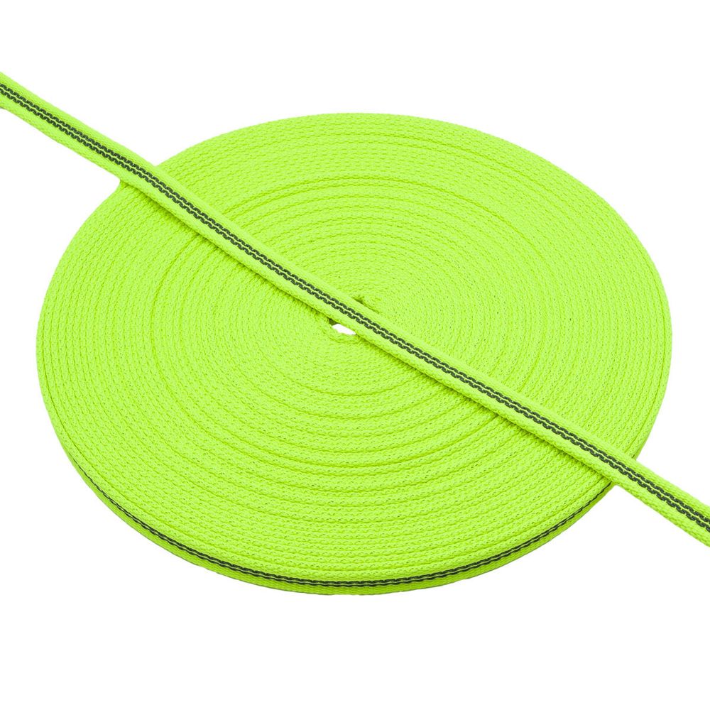 Стропа (ременная лента) 13 мм / 20 метров, 18 г/п.м., (Мн), 373 люмин.желтый, 90022