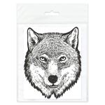 Термоаппликация Gamma Термотрансфер M №05, 1 шт, M-523 Волк 10х12.5 см