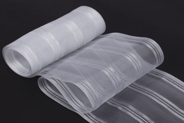 Лента капроновая (органза) для бантов 82-84.0 мм / 25±1 метров, белый, Gamma 1с90В